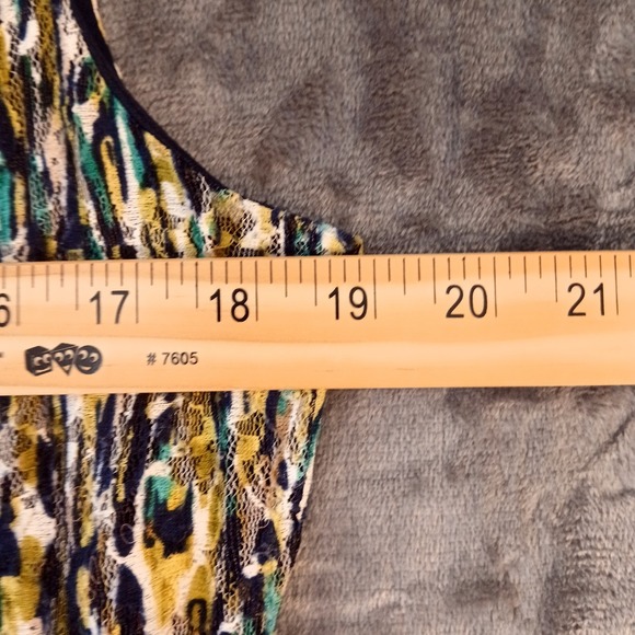 Perceptions New York Dress Womens Large Sleeveless Textured Lined Boho Casual - Picture 3 of 7